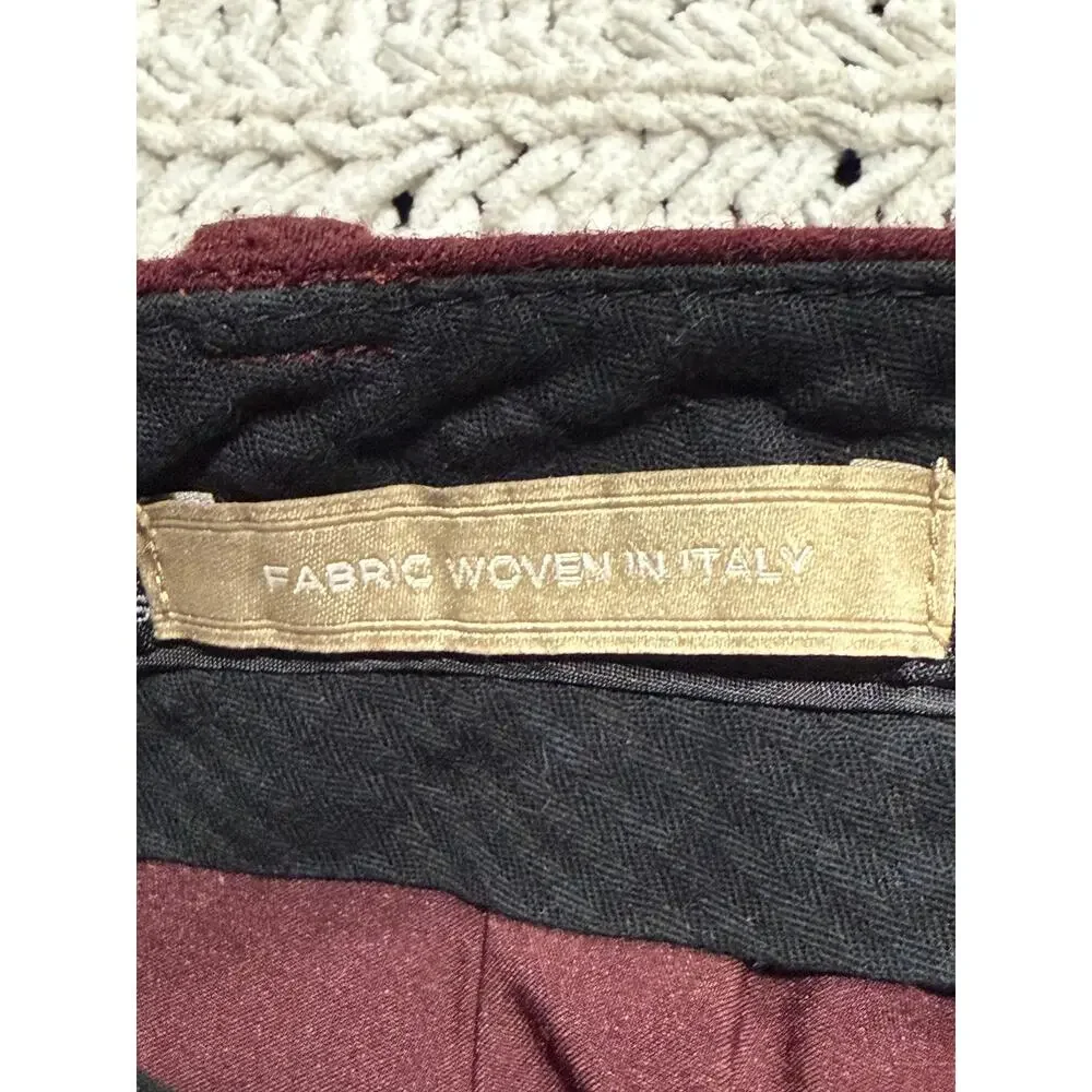 Talbots Dress Pants Trousers Wool Womens Size 6 Red Italian Lined Office Career